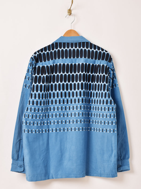 【2色展開】Backers エルヴィスドット コーデュロイ 長袖シャツ