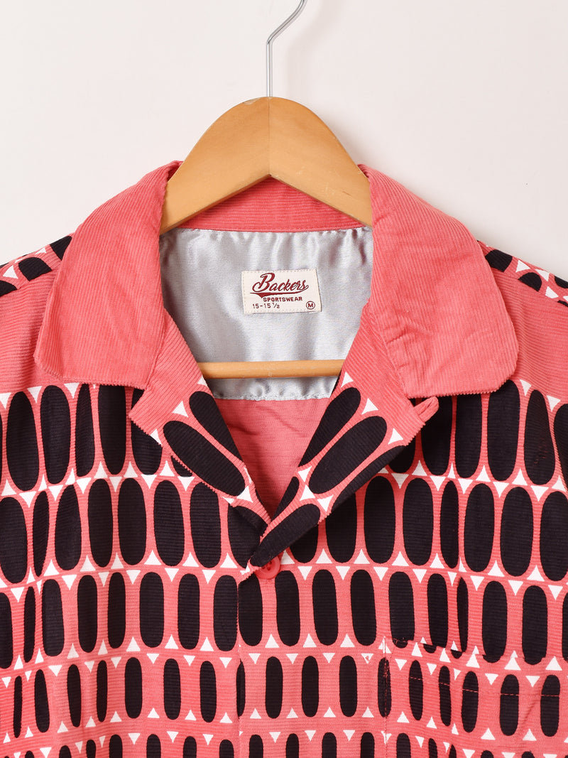 【2色展開】Backers エルヴィスドット コーデュロイ 長袖シャツ