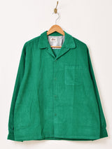 【3色展開】Backers コーデュロイ 長袖 オープンカラーシャツ