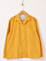 【3色展開】Backers コーデュロイ 長袖 オープンカラーシャツ