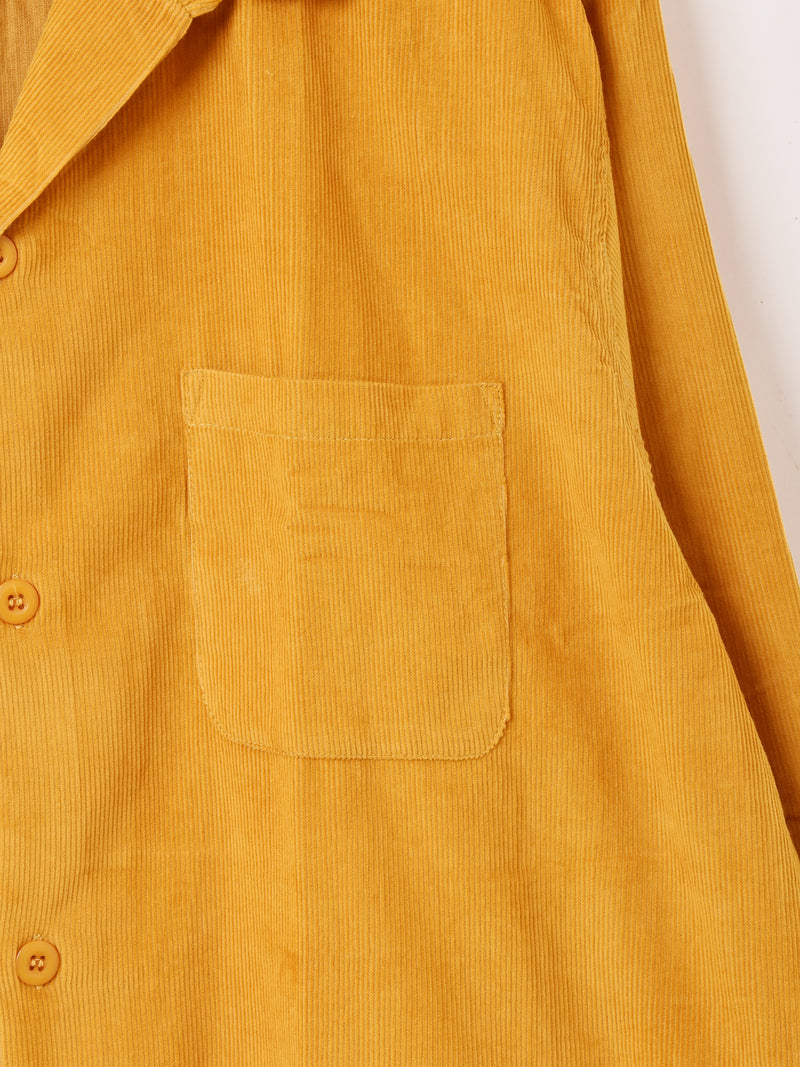 【3色展開】Backers コーデュロイ 長袖 オープンカラーシャツ