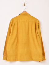 【3色展開】Backers コーデュロイ 長袖 オープンカラーシャツ