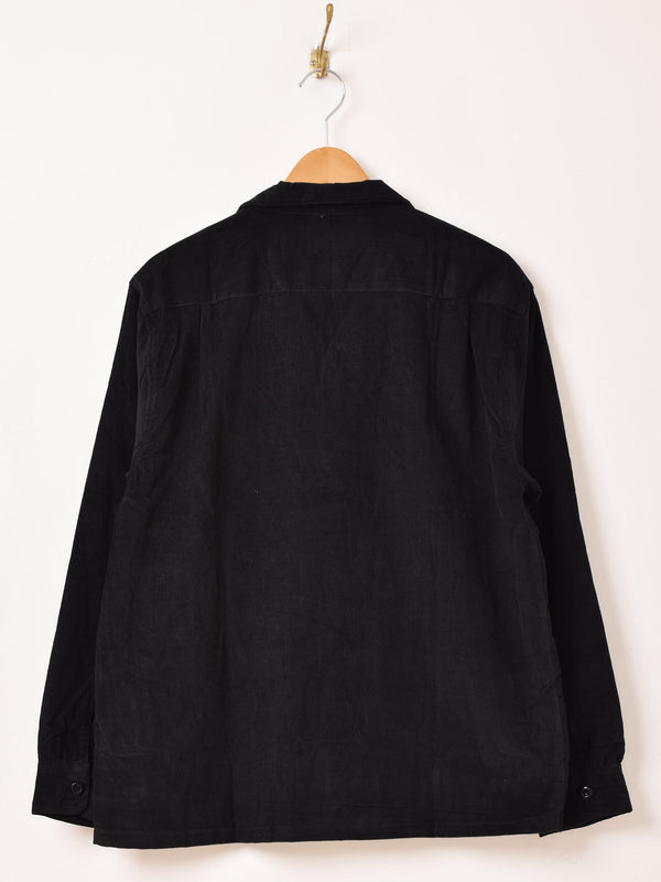 【3色展開】Backers コーデュロイ 長袖 オープンカラーシャツ