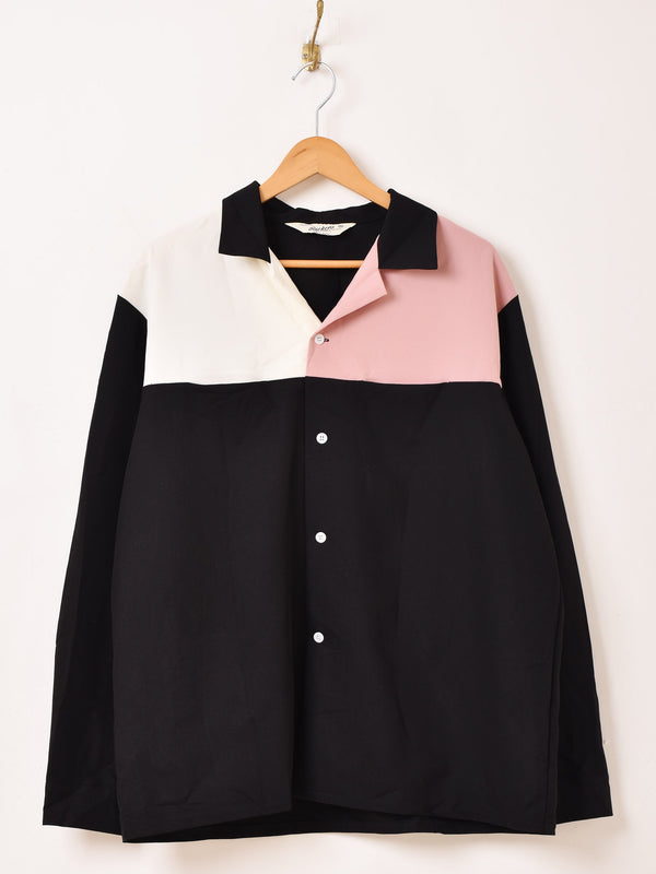 【2色展開】Backers ロカビリー バイカラー 長袖シャツ