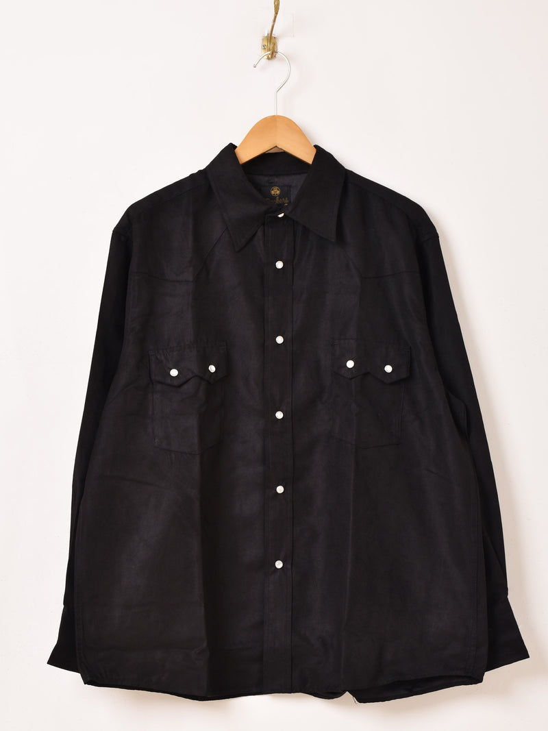 【2色展開】Backers フェイクスエード 長袖 ウエスタンシャツ