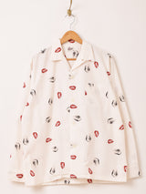 Backers マリリン・モンロー 長袖 オープンカラーシャツ