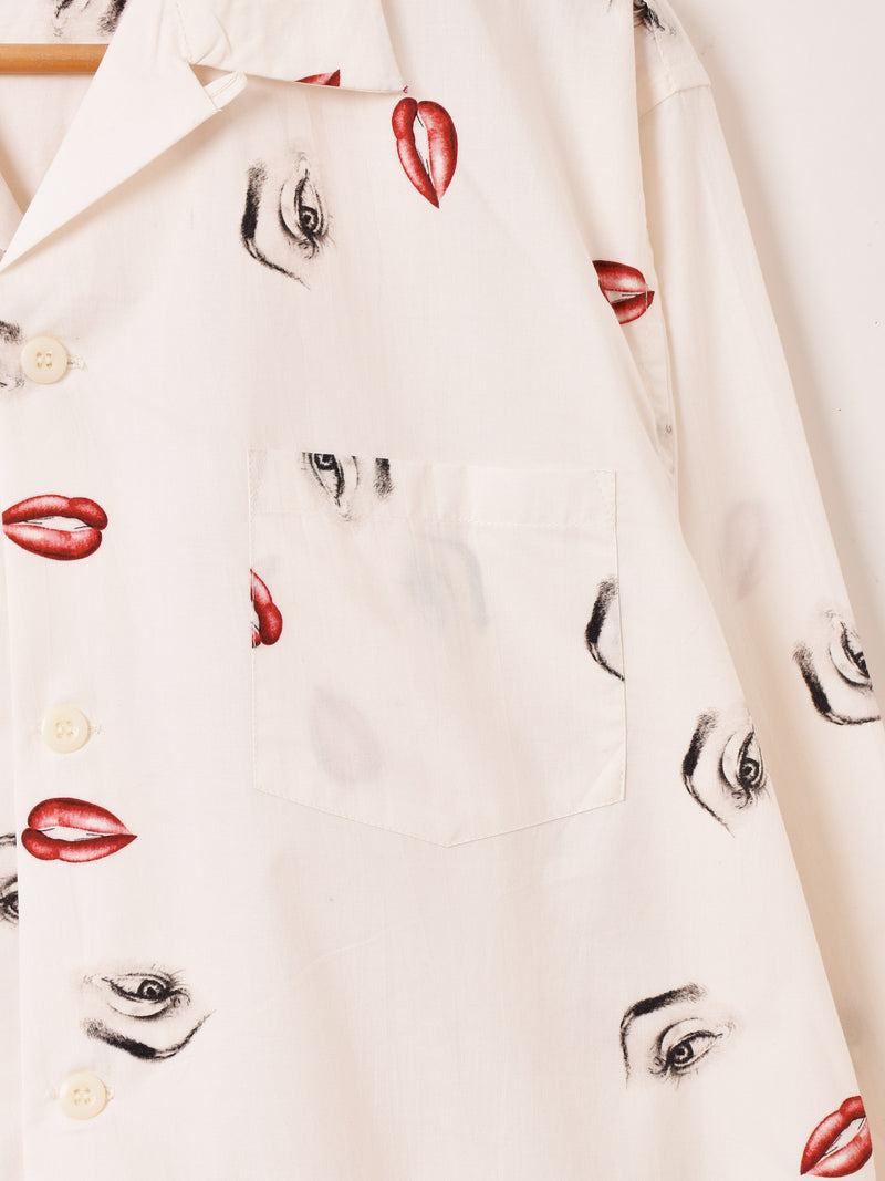 Backers マリリン・モンロー 長袖 オープンカラーシャツ