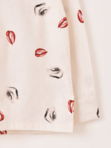 Backers マリリン・モンロー 長袖 オープンカラーシャツ