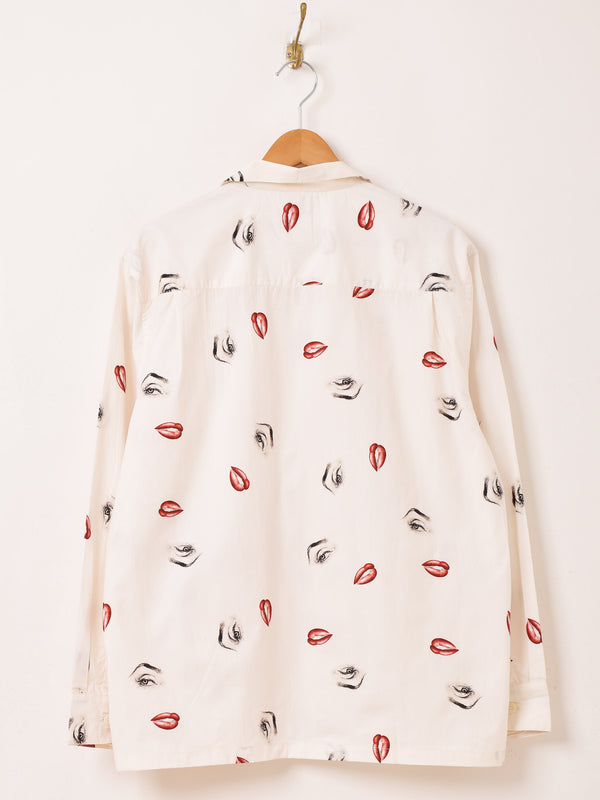 Backers マリリン・モンロー 長袖 オープンカラーシャツ