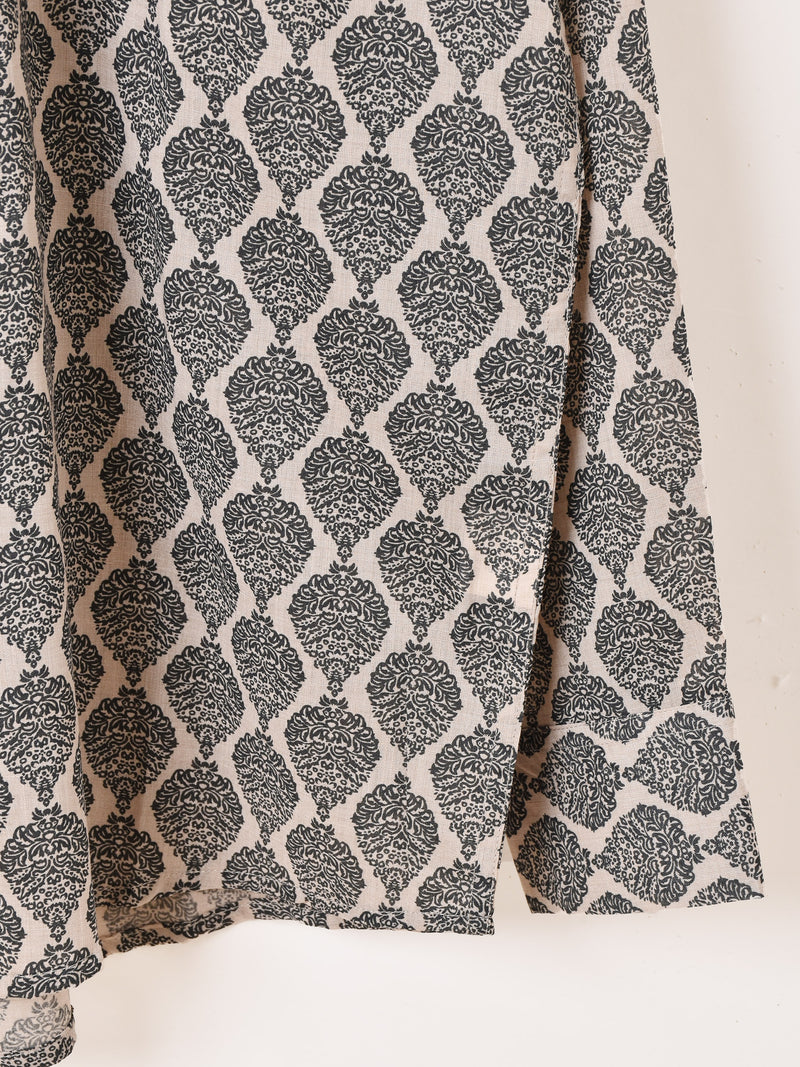 【2色展開】Backers ダマスク柄 長袖シャツ