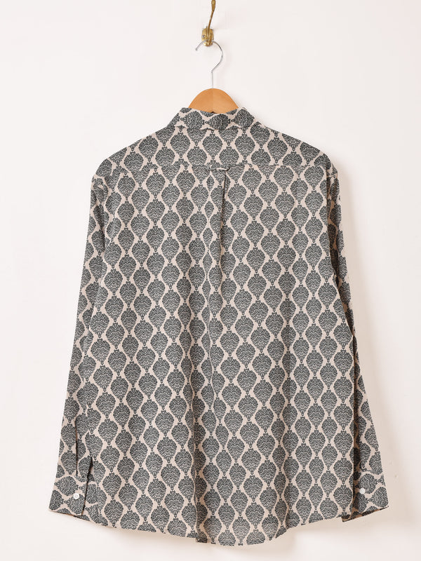 【2色展開】Backers ダマスク柄 長袖シャツ