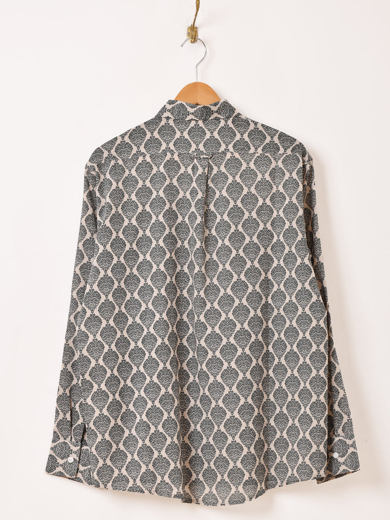 【2色展開】Backers ダマスク柄 長袖シャツ