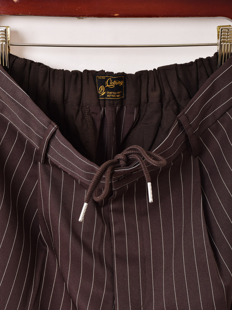 【3色展開】Backers ピンストライプ柄 ワイドパンツ