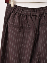 【3色展開】Backers ピンストライプ柄 ワイドパンツ
