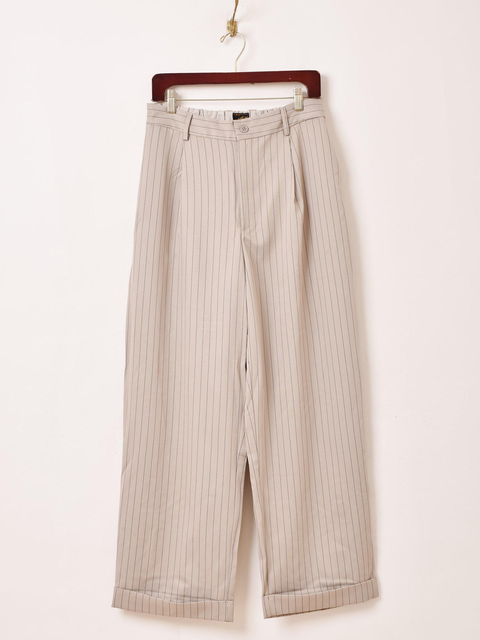 3色展開】Backers ピンストライプ柄 ワイドパンツ – 古着屋Top of the