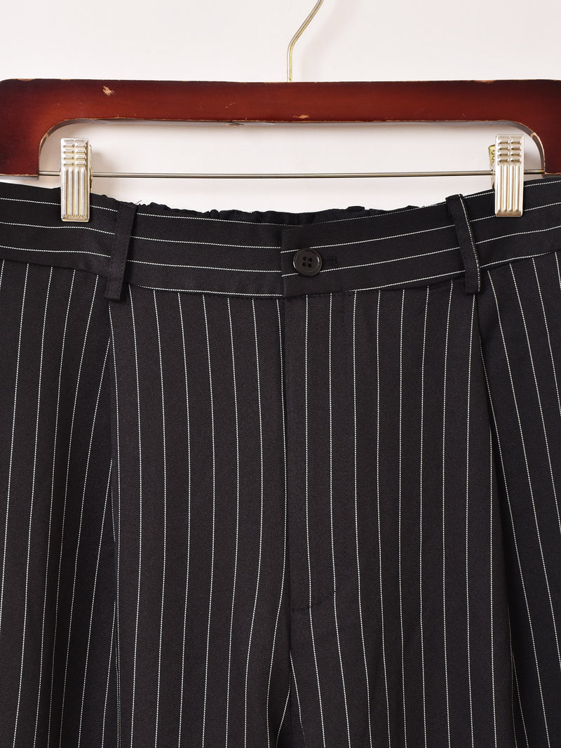 【3色展開】Backers ピンストライプ柄 ワイドパンツ