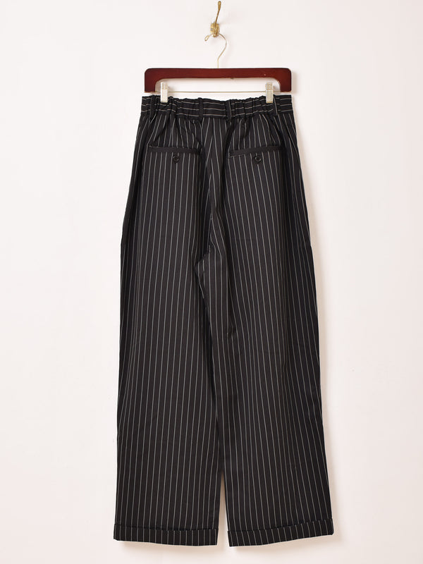 【3色展開】Backers ピンストライプ柄 ワイドパンツ