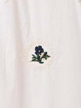 Meridian フラワー刺繍 ティアード ノースリーブワンピース