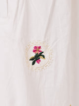 Meridian フラワー刺繍 ティアード ノースリーブワンピース