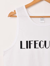 【2色展開】 プリント タンクトップ「LIFEGUARD」