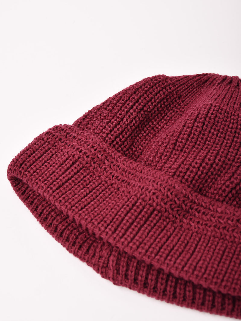 【6色展開】リブ ニットキャップ