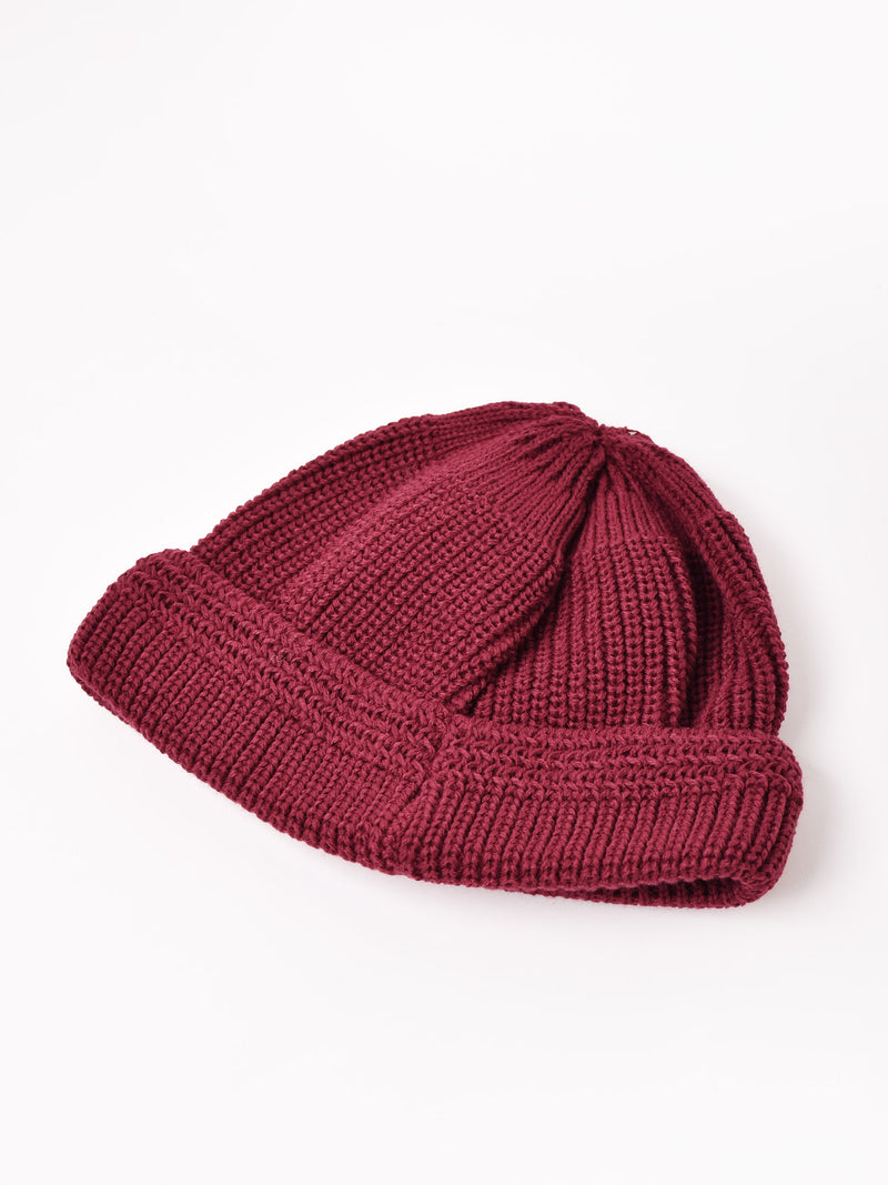 【6色展開】リブ ニットキャップ