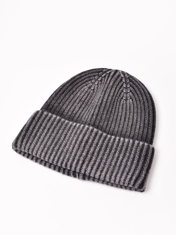 【4色展開】ウォッシュ リブニットキャップ