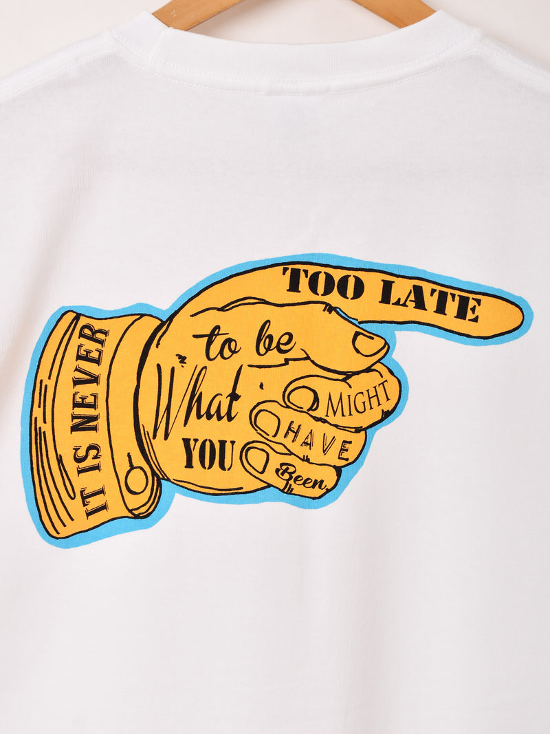 【2色展開】 プリントTシャツ「HAND SIGN」