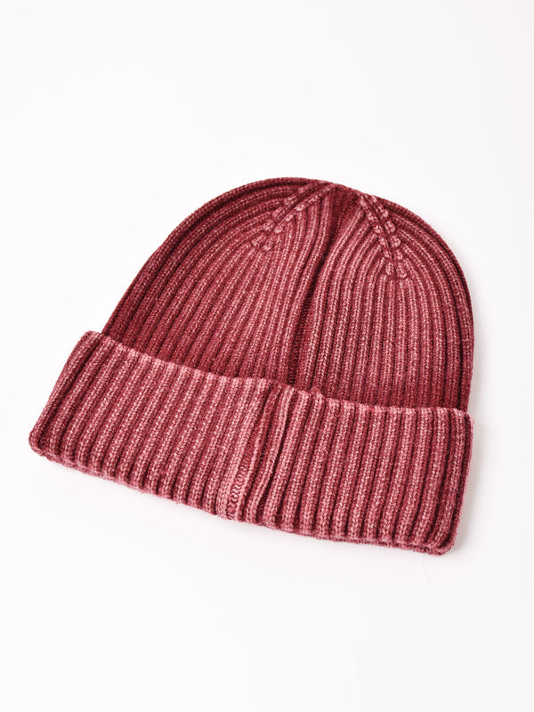 【4色展開】ウォッシュ リブニットキャップ