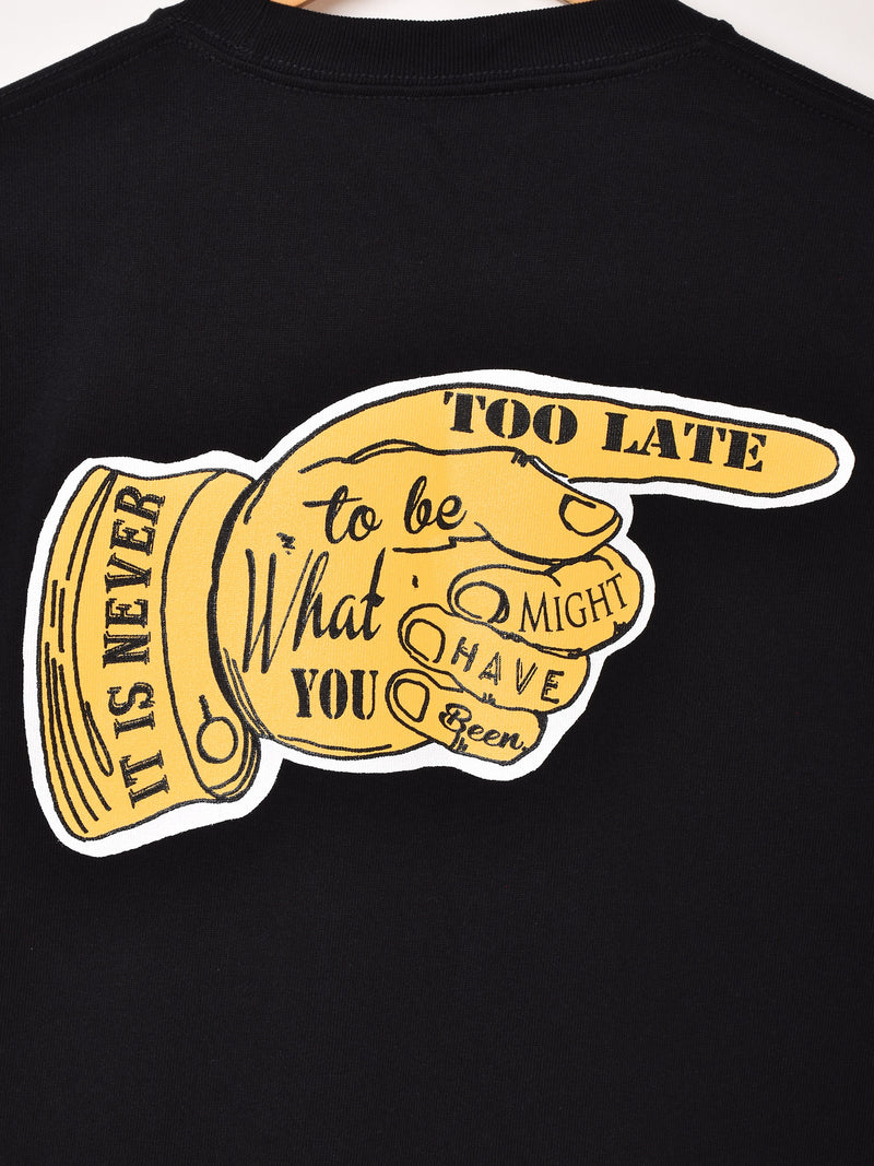 【2色展開】 プリントTシャツ「HAND SIGN」
