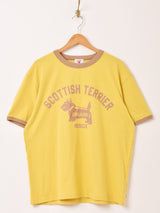 Backers プリント リンガーTシャツ「SCOTTISH TERRIER」