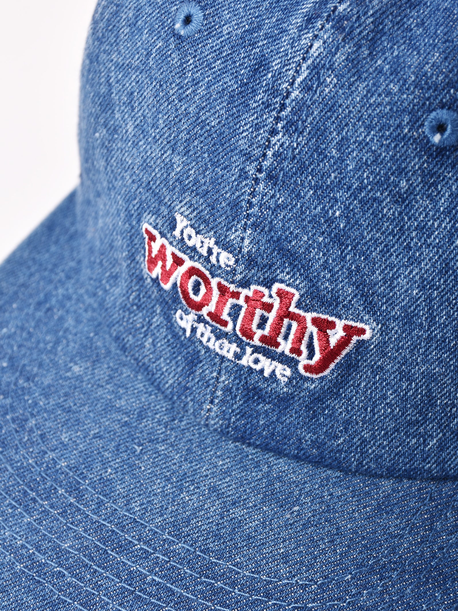 刺繍入り デニムキャップ「worthy」 – 古着屋Top of the Hillのネット