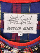 アメリカ製 "Paula Sweet" チェック柄 フリンジトップス