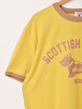 Backers プリント リンガーTシャツ「SCOTTISH TERRIER」