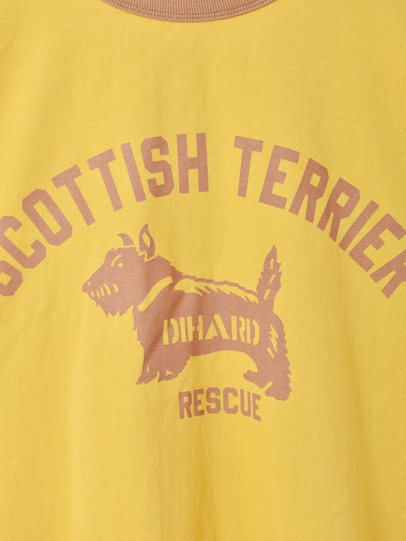 Backers プリント リンガーTシャツ「SCOTTISH TERRIER」