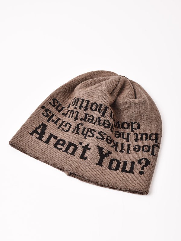 【8色展開】ロゴデザイン ニットキャップ