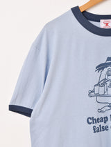 Backers プリント リンガーTシャツ「BEER MONSTER」