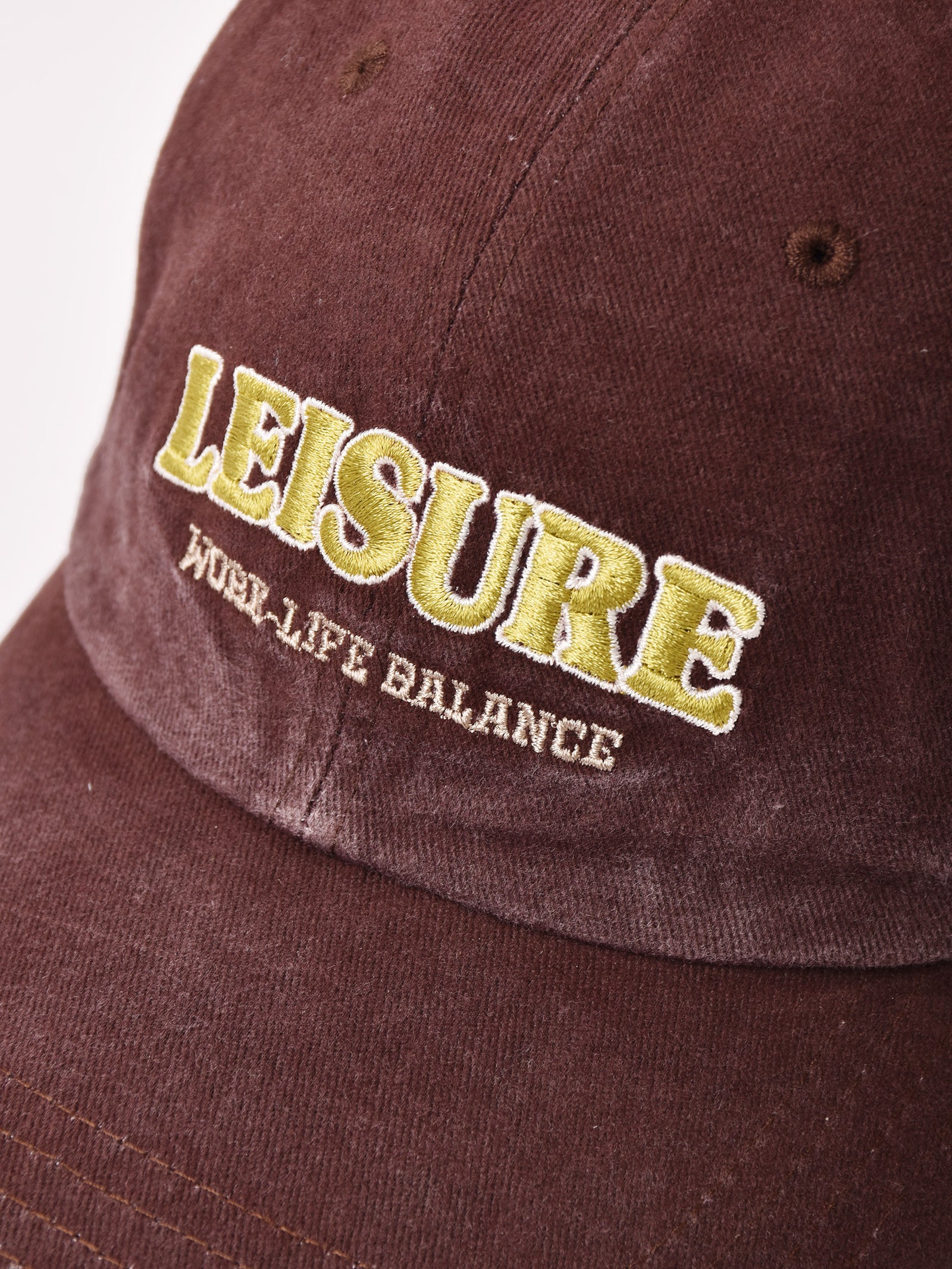 激レア　zigoku (刺繍入り) ダメージキャップ 新品未使用 刺繍入り ダメージ キャップ「LEISURE」 – 古着屋Top of the Hillの