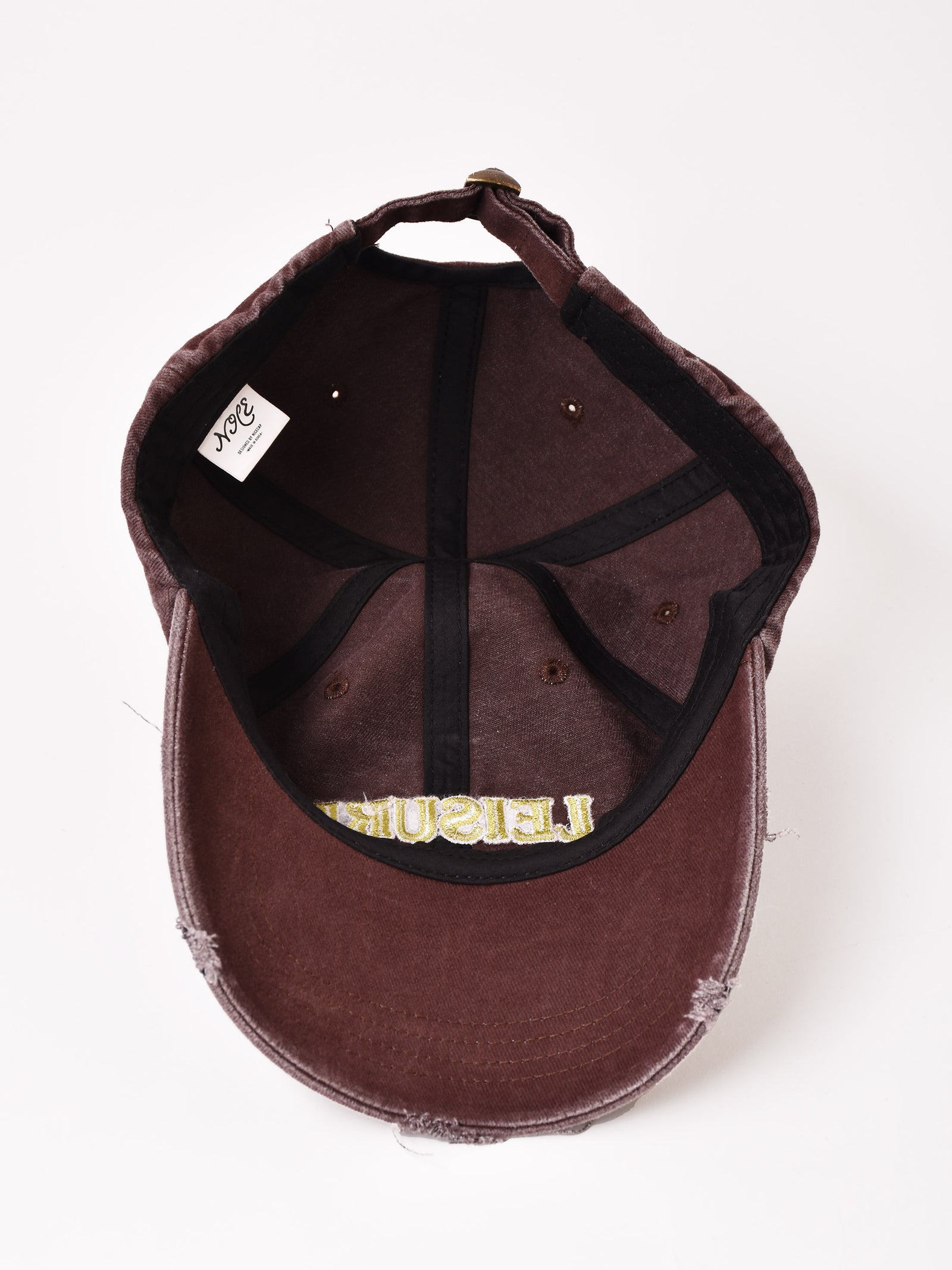 刺繍入り ダメージ キャップ「LEISURE」 – 古着屋Top of the Hillの