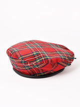 【2色展開】タータンチェック柄 ベレー帽