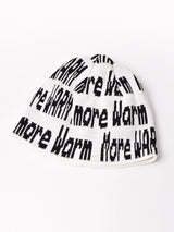 【2色展開】ロゴ入り ニットキャップ「More Warm」