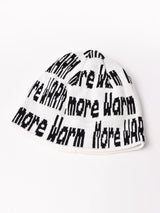 【2色展開】ロゴ入り ニットキャップ「More Warm」