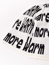 【2色展開】ロゴ入り ニットキャップ「More Warm」