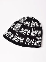 【2色展開】ロゴ入り ニットキャップ「More Warm」