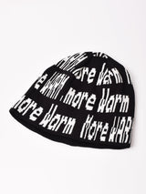 【2色展開】ロゴ入り ニットキャップ「More Warm」