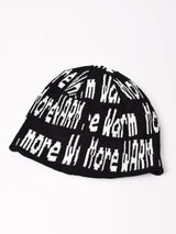 【2色展開】ロゴ入り ニットキャップ「More Warm」