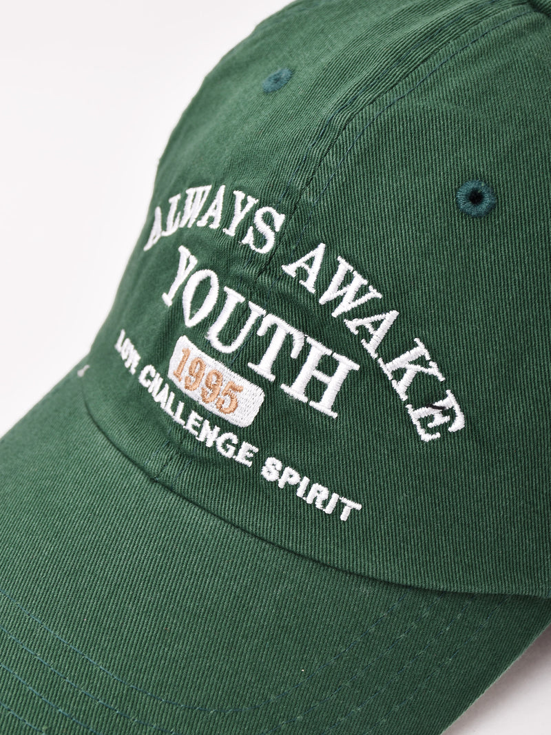 刺繍入り キャップ「ALWAYS AWAKE YOUTH」