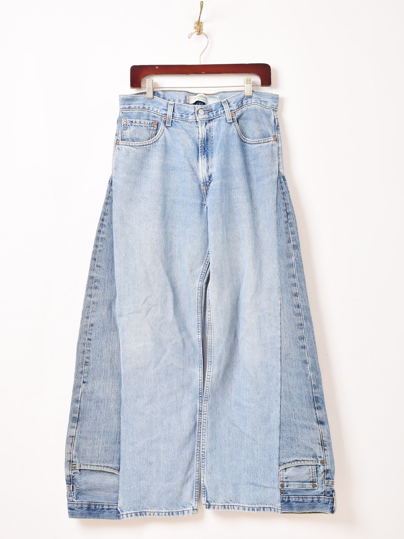 リメイク ワイドフレア デニムパンツ W33 – 古着屋Top of the Hillの