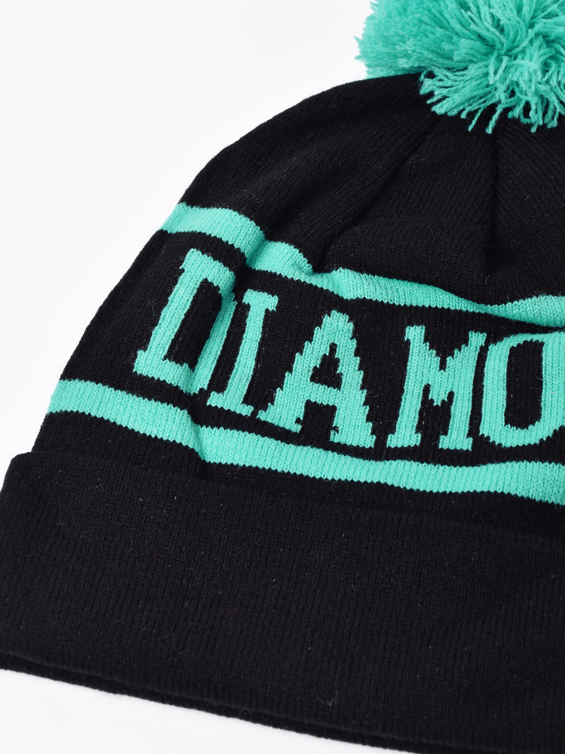 ポンポン付き ニットキャップ「DIAMOND」