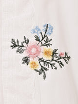 Meridian フラワーブーケ 刺繍 レース 半袖ブラウス